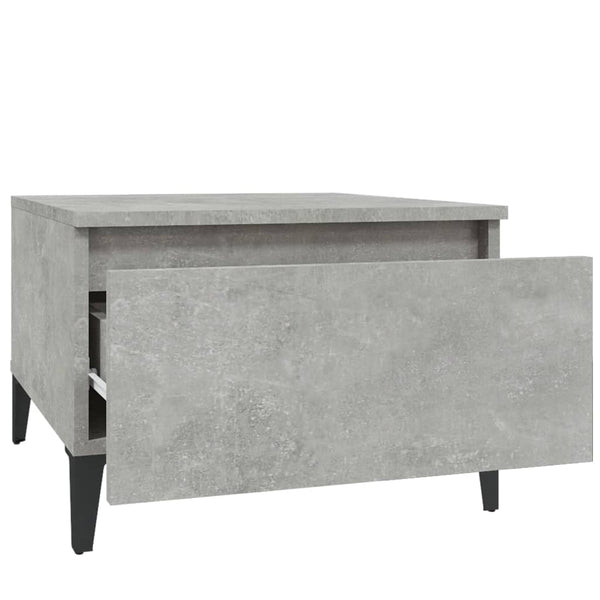 Betonggrauer Beistelltisch Liubovi 50x46x35cm (Holz)