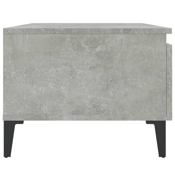 Betonggrauer Beistelltisch Liubovi 50x46x35cm (Holz)