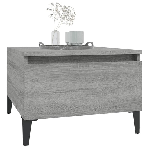 Graue Beistelltische Liubovi 50x46x35cm (2er-Set Sonoma Holz)