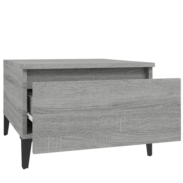 Graue Beistelltische Liubovi 50x46x35cm (2er-Set Sonoma Holz)