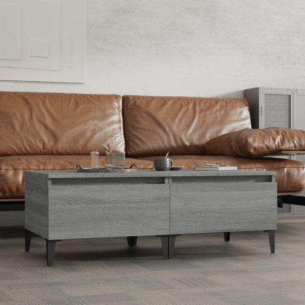 Graue Beistelltische Liubovi 50x46x35cm (2er-Set Sonoma Holz)