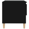 Schwarze Nachttische Annemaria 50x46x50cm (2 Stück, Holz)