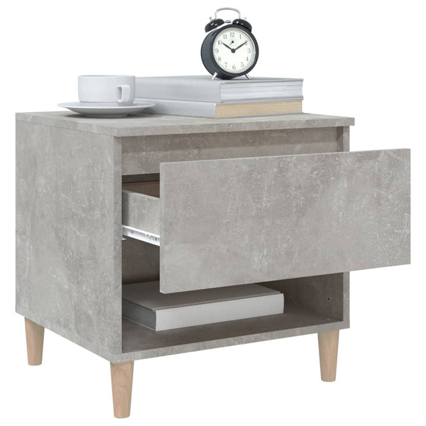 Nachttisch Annemaria Betongrau 50x46x50cm (Holz)