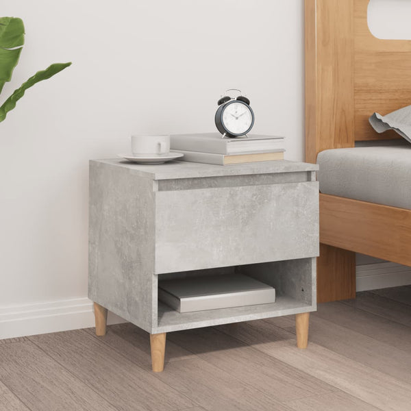 Nachttisch Annemaria Betongrau 50x46x50cm (Holz)