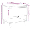 Grauer Nachttisch Annemaria 50x46x50cm (Holz)