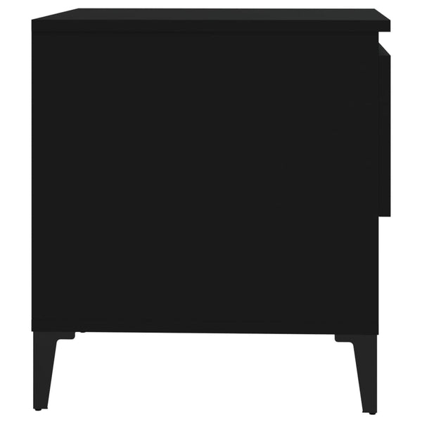 Schwarzer Beistelltisch Lelea 50x46x50cm (Holz)