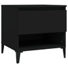 Schwarze Beistelltische Lelea 50x46x50cm (2 Stück, Holz)