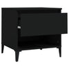 Schwarze Beistelltische Lelea 50x46x50cm (2 Stück, Holz)