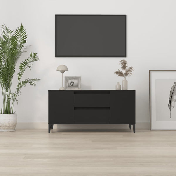 TV-Schrank Dragutu Schwarz 102x44,5x50cm (Holz)