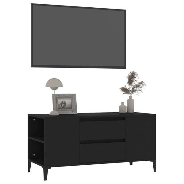 TV-Schrank Dragutu Schwarz 102x44,5x50cm (Holz)