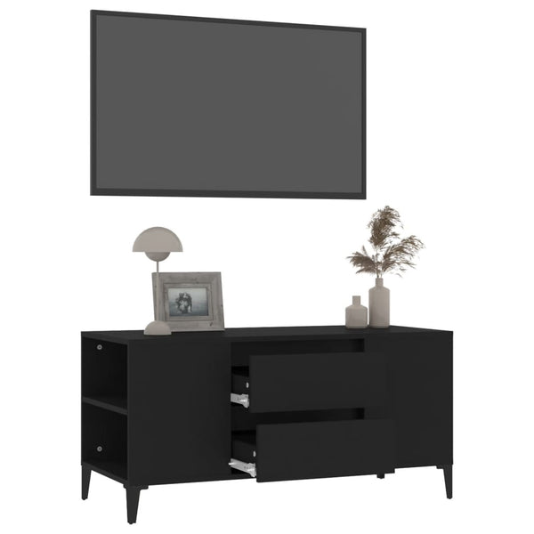 TV-Schrank Dragutu Schwarz 102x44,5x50cm (Holz)