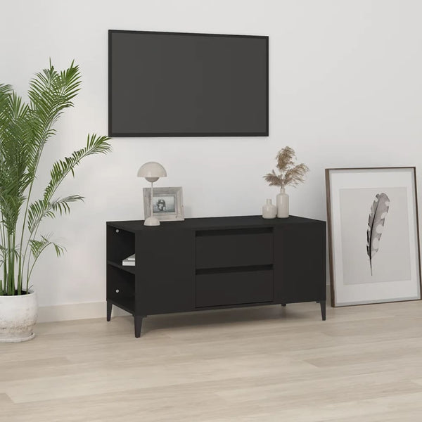 TV-Schrank Dragutu Schwarz 102x44,5x50cm (Holz)
