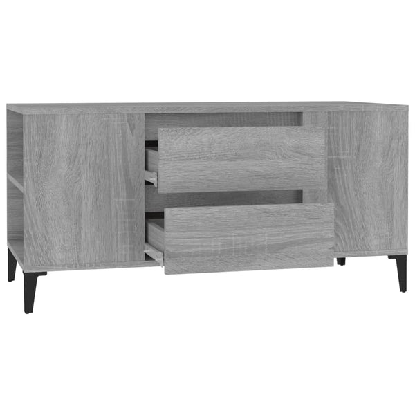 Graues TV-Möbel Dragutu 102x44,5x50cm (Holz)