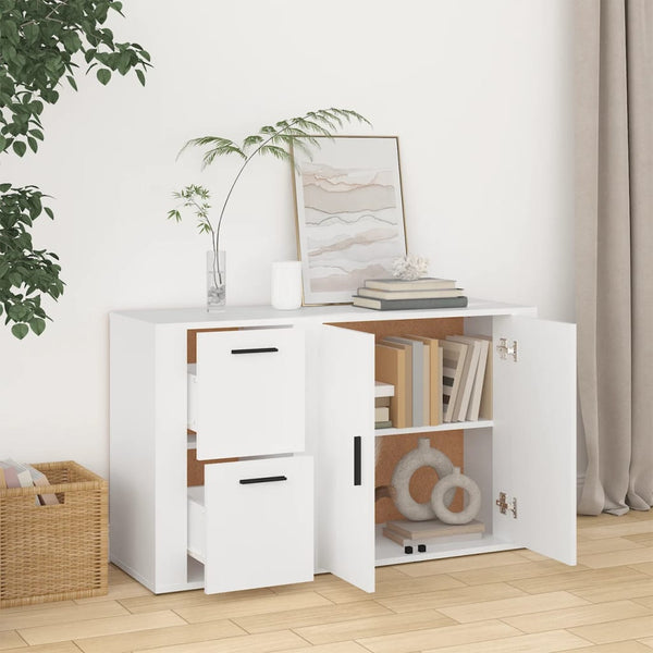 Weißes Sideboard Margitt 100x33x59,5cm (Holz)