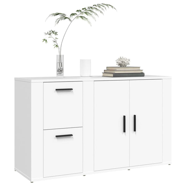 Weißes Sideboard Margitt 100x33x59,5cm (Holz)