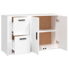 Weißes Sideboard Margitt 100x33x59,5cm (Holz)