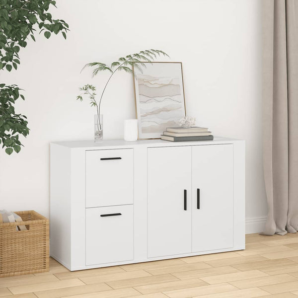 Weißes Sideboard Margitt 100x33x59,5cm (Holz)