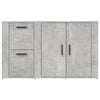 Betongraue Kommode Margitt 100x33x59,5cm (Holz)