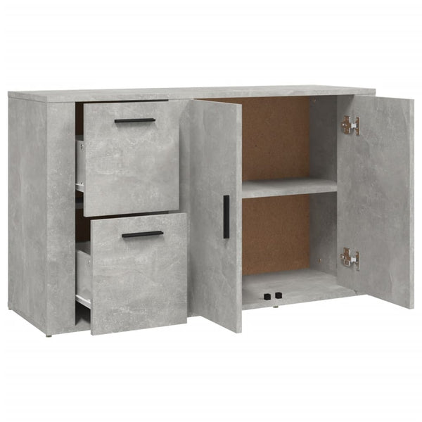 Betongraue Kommode Margitt 100x33x59,5cm (Holz)