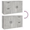 Betongraue Kommode Margitt 100x33x59,5cm (Holz)