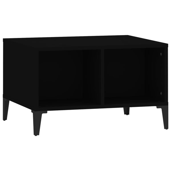 Schwarzer Couchtisch Crinu 60x50x36,5cm (Holz)