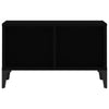 Schwarzer Couchtisch Crinu 60x50x36,5cm (Holz)