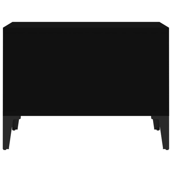 Schwarzer Couchtisch Crinu 60x50x36,5cm (Holz)