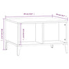 Schwarzer Couchtisch Crinu 60x50x36,5cm (Holz)
