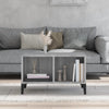 Grauer Couchtisch Crinu 60x50x36,5cm (Holz)