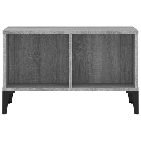 Grauer Couchtisch Crinu 60x50x36,5cm (Holz)