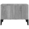 Grauer Couchtisch Crinu 60x50x36,5cm (Holz)