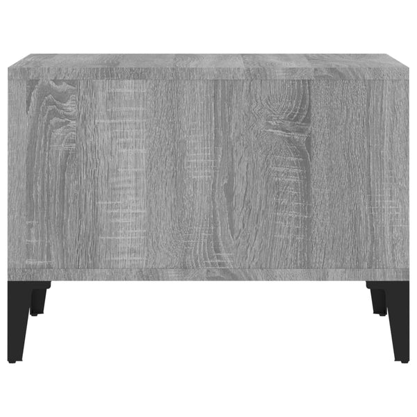 Grauer Couchtisch Crinu 60x50x36,5cm (Holz)