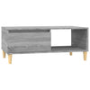 Grauer Couchtisch Denissa 90x50x36,5cm (Holz)