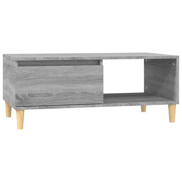 Grauer Couchtisch Denissa 90x50x36,5cm (Holz)