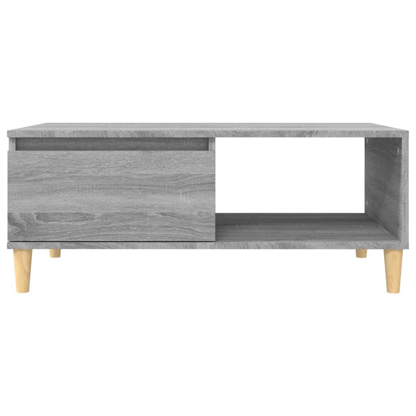 Grauer Couchtisch Denissa 90x50x36,5cm (Holz)