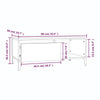 Grauer Couchtisch Keisha 90x50x36,5cm (Holz)