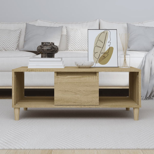 Sonoma Eiche Couchtisch London 90x50x36,5cm (Holz)