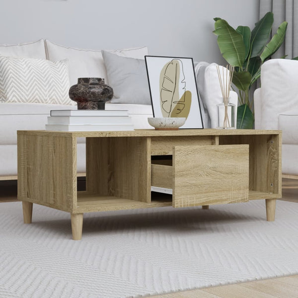 Sonoma Eiche Couchtisch London 90x50x36,5cm (Holz)