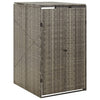 Grauer Mülltonnenunterstand Dominik 70x80x117cm (Polyrattan)