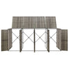 Graue Mülltonnenbox Dominik 274x80x117cm für vier Behälter (Polyrattan)