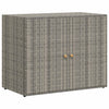 Grauer Garten-Aufbewahrungsschrank Butila 100x55,5x80cm (Polyrattan)