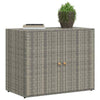 Grauer Garten-Aufbewahrungsschrank Butila 100x55,5x80cm (Polyrattan)
