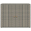 Grauer Garten-Aufbewahrungsschrank Butila 100x55,5x80cm (Polyrattan)