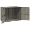 Grauer Garten-Aufbewahrungsschrank Butila 100x55,5x80cm (Polyrattan)