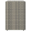 Grauer Garten-Aufbewahrungsschrank Butila 100x55,5x80cm (Polyrattan)