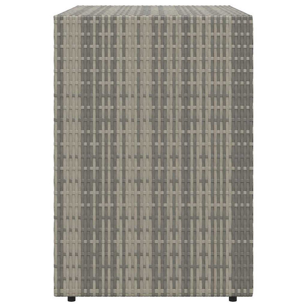 Grauer Garten-Aufbewahrungsschrank Butila 100x55,5x80cm (Polyrattan)