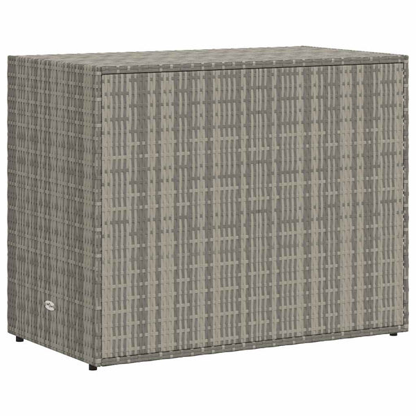 Grauer Garten-Aufbewahrungsschrank Butila 100x55,5x80cm (Polyrattan)