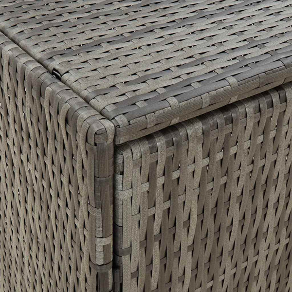 Grauer Garten-Aufbewahrungsschrank Butila 100x55,5x80cm (Polyrattan)
