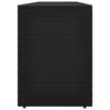 Schwarzer Gartenaufbewahrungsschrank Verturia 198x55,5x80cm (Polyrattan)