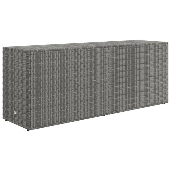 Harmaa puutarhan säilytyskaappi Verturia 198x55,5x80cm (polyrottinki)